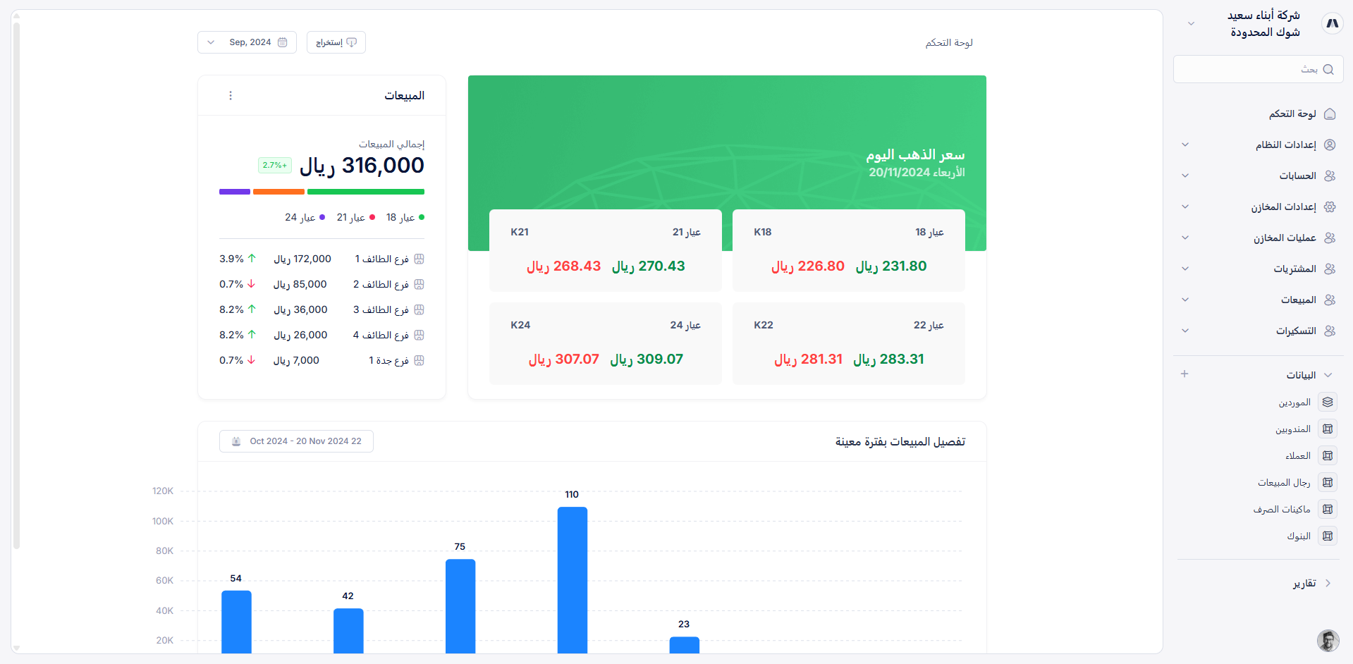 ERP · Jewelry Manufacturing screenshot